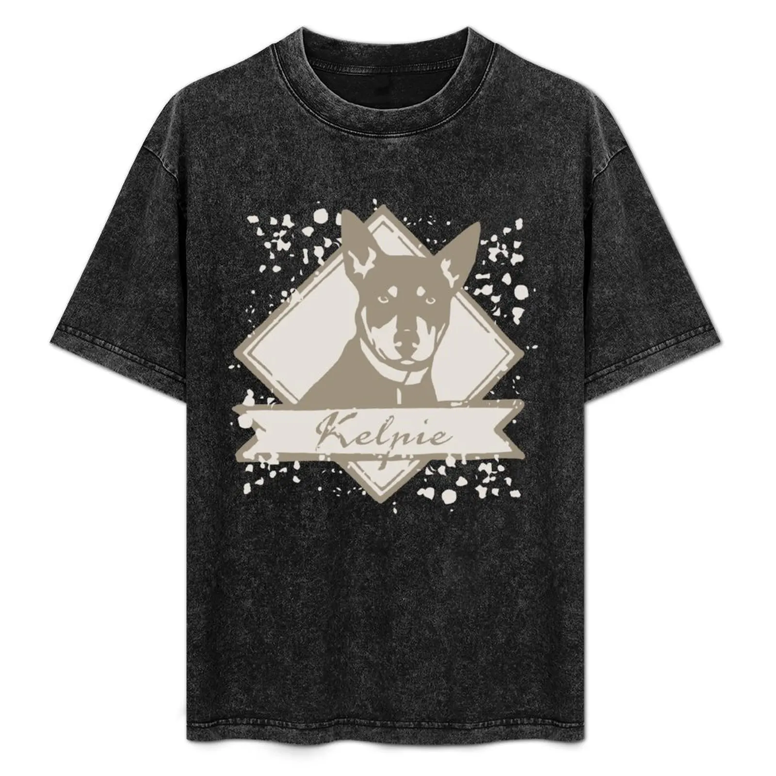 

Kelpie Tan Plaque T-Shirt Summer Holiday T-Shirt