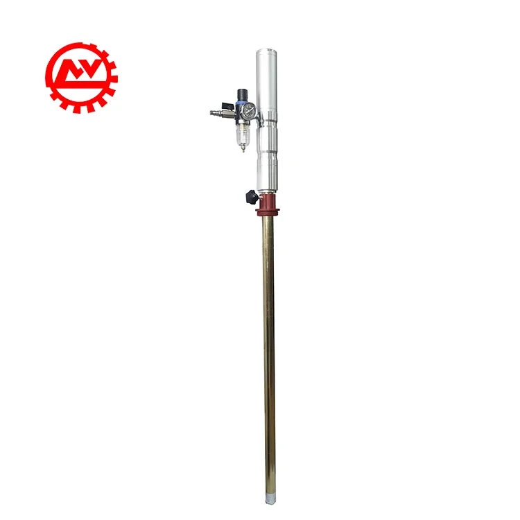 Air Operated Mobile Lubrication Drum Dispenser Pneumatic Oil Drum Pump with Counter Meter