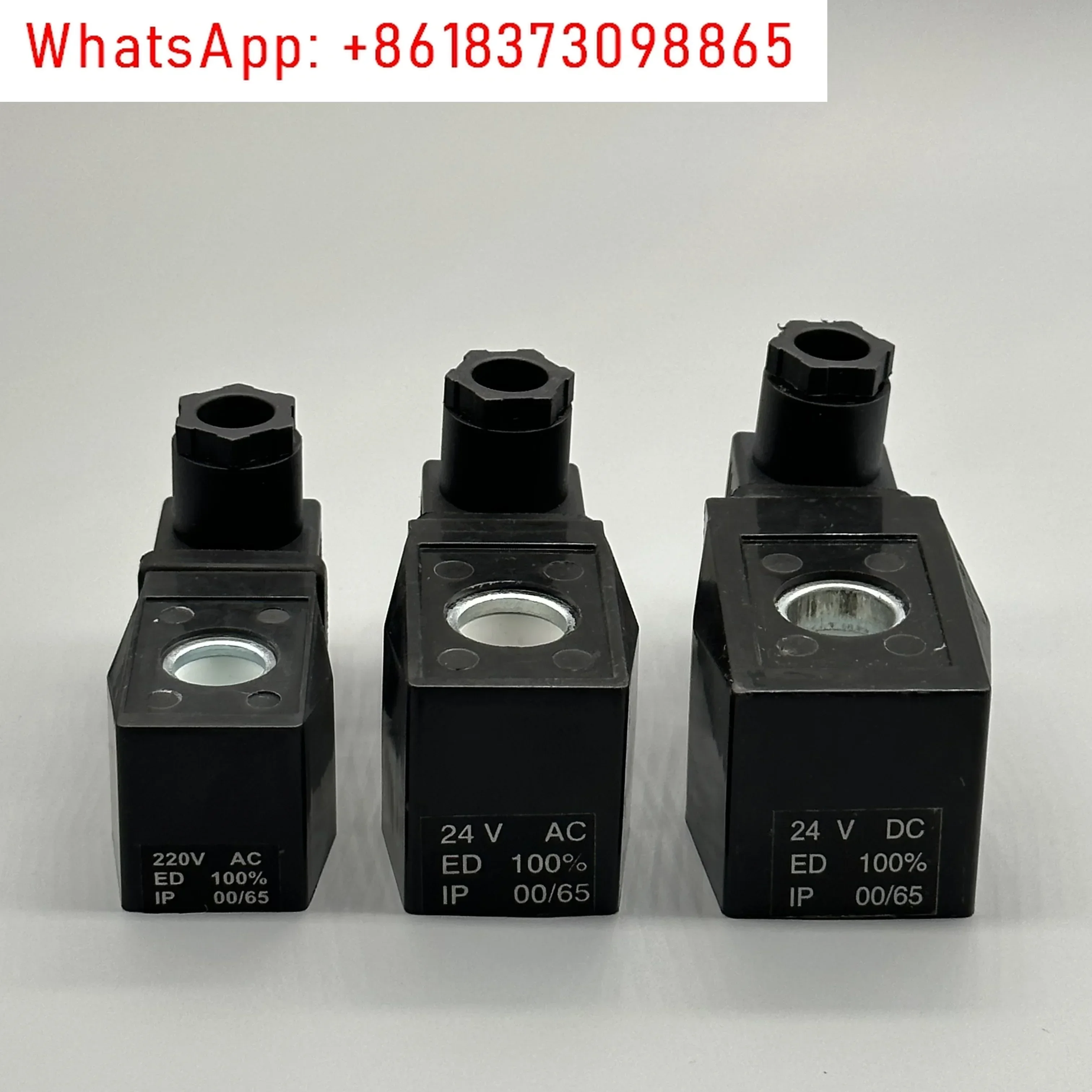 Tutto filo di rame, bobina di tenuta in plastica impermeabile quadrata valvola dell'acqua da 2 W, bobina dell'elettrovalvola AB410 foro interno 16 alto 40