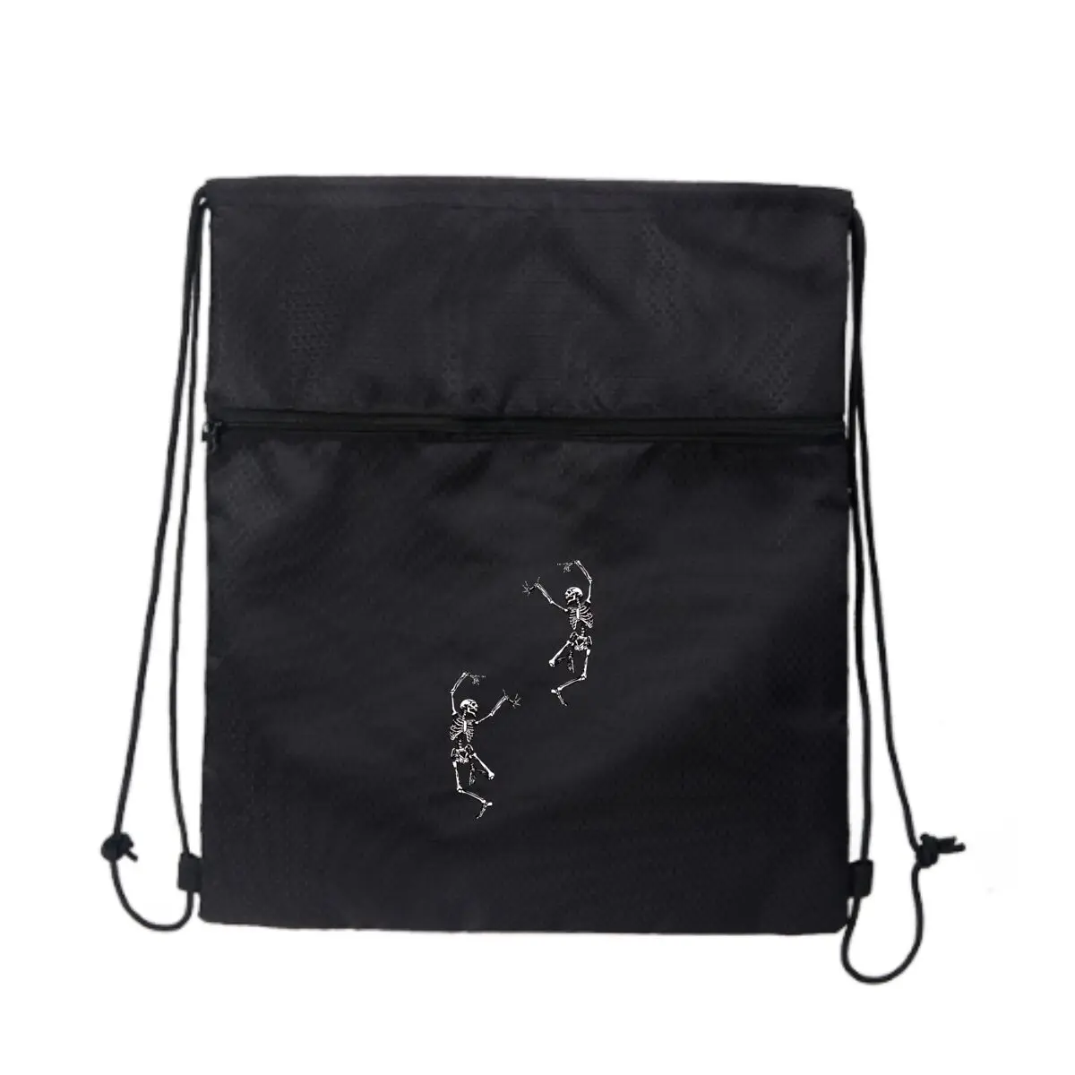 

Танцующие скелеты, иллюстрации, черные сумки на шнурке, рюкзак на шнурке для занятий спортом, путешествий в тренажерном зале