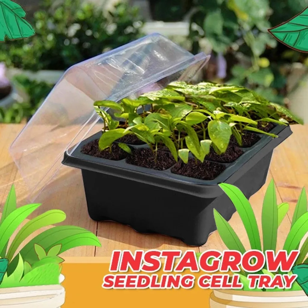 12 Hole Plant Seed Grows Box Nursery Seedling  Garden Yard Tray Hot Toallas De BañO 농사용품 Hydroponic System Garden Accsesories