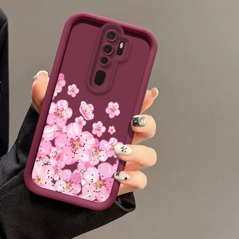 Phone Case For OPPO Realme 13 Pro Plus 12 Lite 15 Pro 14 9 8 8i 7 7i 6i 5i 5 11 4G 5G Soft Silicone Matte Flower Print Cover #6