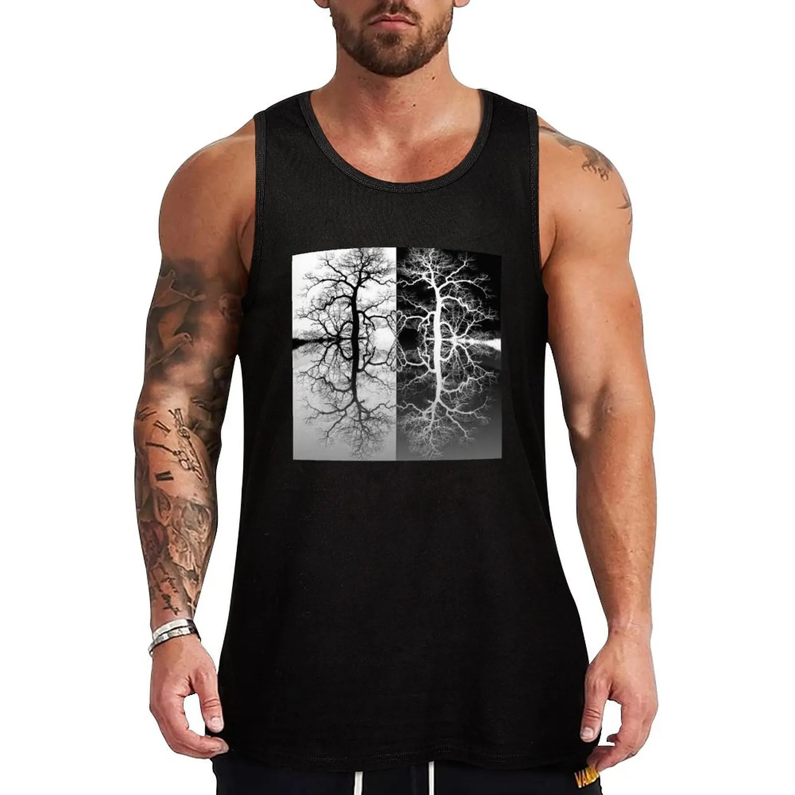 

TREES, WITH GREAT LOVE Tank Top running shirt underwear Men's clothes t-shirts man vests for men