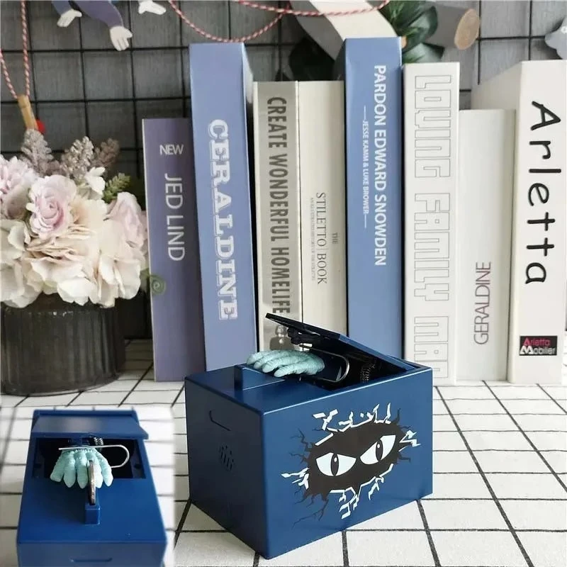 Cool Ghost Hand ATM Safe Piggy Deposit Bank Code Bank Household Ornaments Banknote Box Cash Coins Saving Storage Halloween Gift