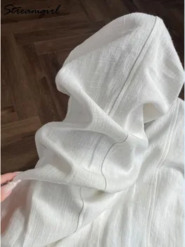 White High-Waist Formal Pants 6 Summer White Pants For Women Cotton Formal High Waist Wide Leg Trousers Ladies Elegant Summer Women's Pants Straight Leg Office 6