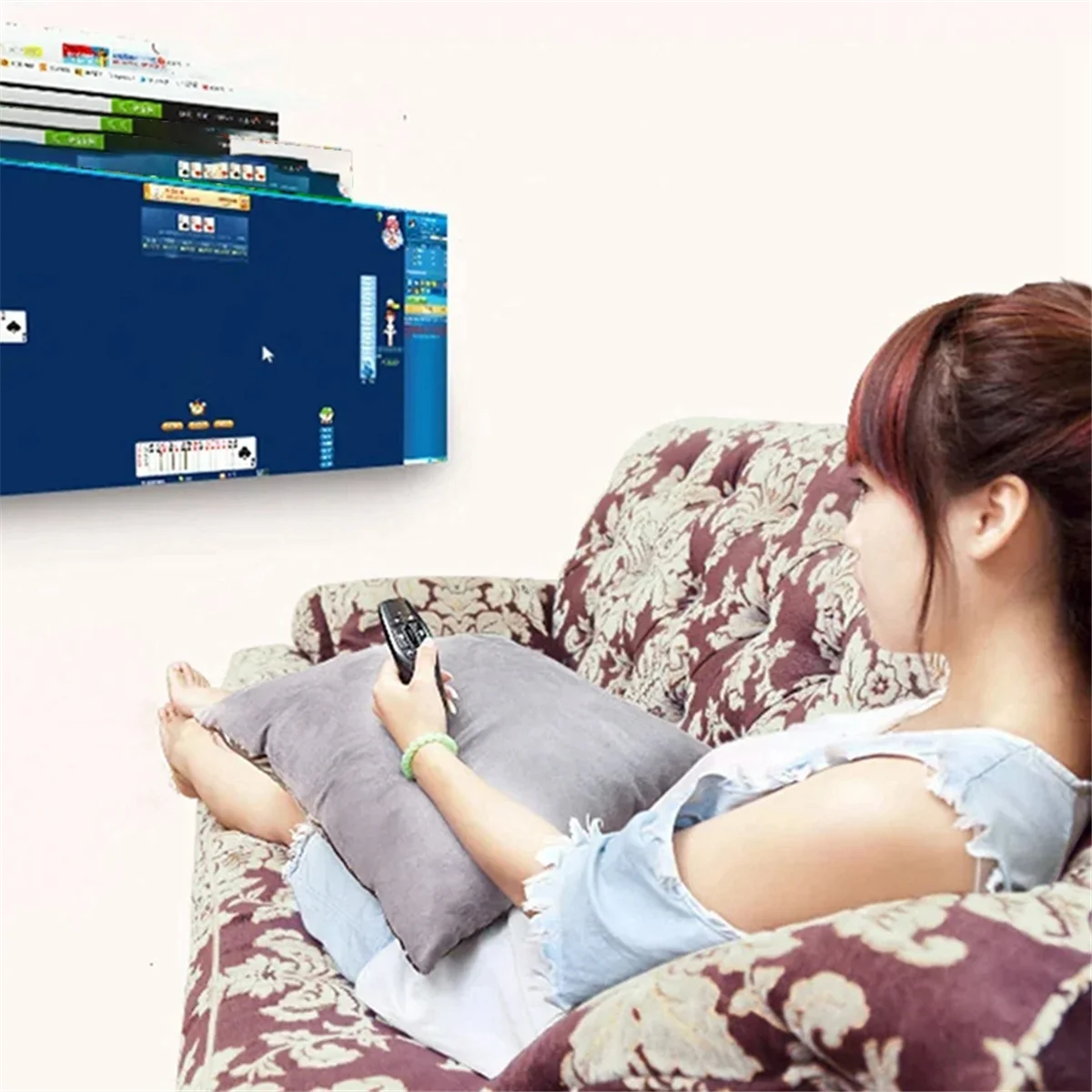 Neue F9 2,4 GHz Mini Wireless Air Flying Mouse Multimedia Somatosensory Ergonomische Palm-Größe Fernbedienung für Hochzeitssprache