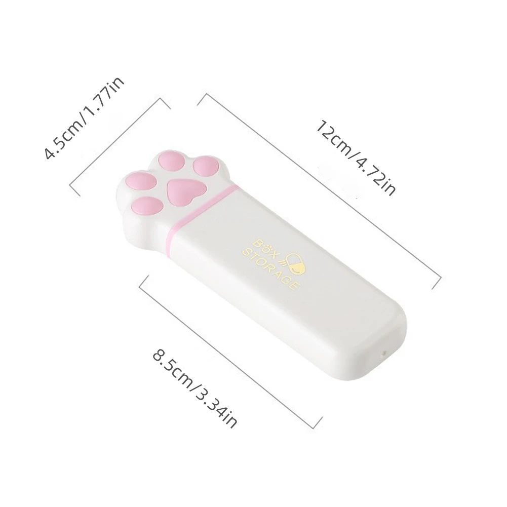 Mini Cat Claw Medicine Storage Box Portable Daily 3Grids Pill Cases Container Organizer Travel Fish Oils Pill Dispenser Box