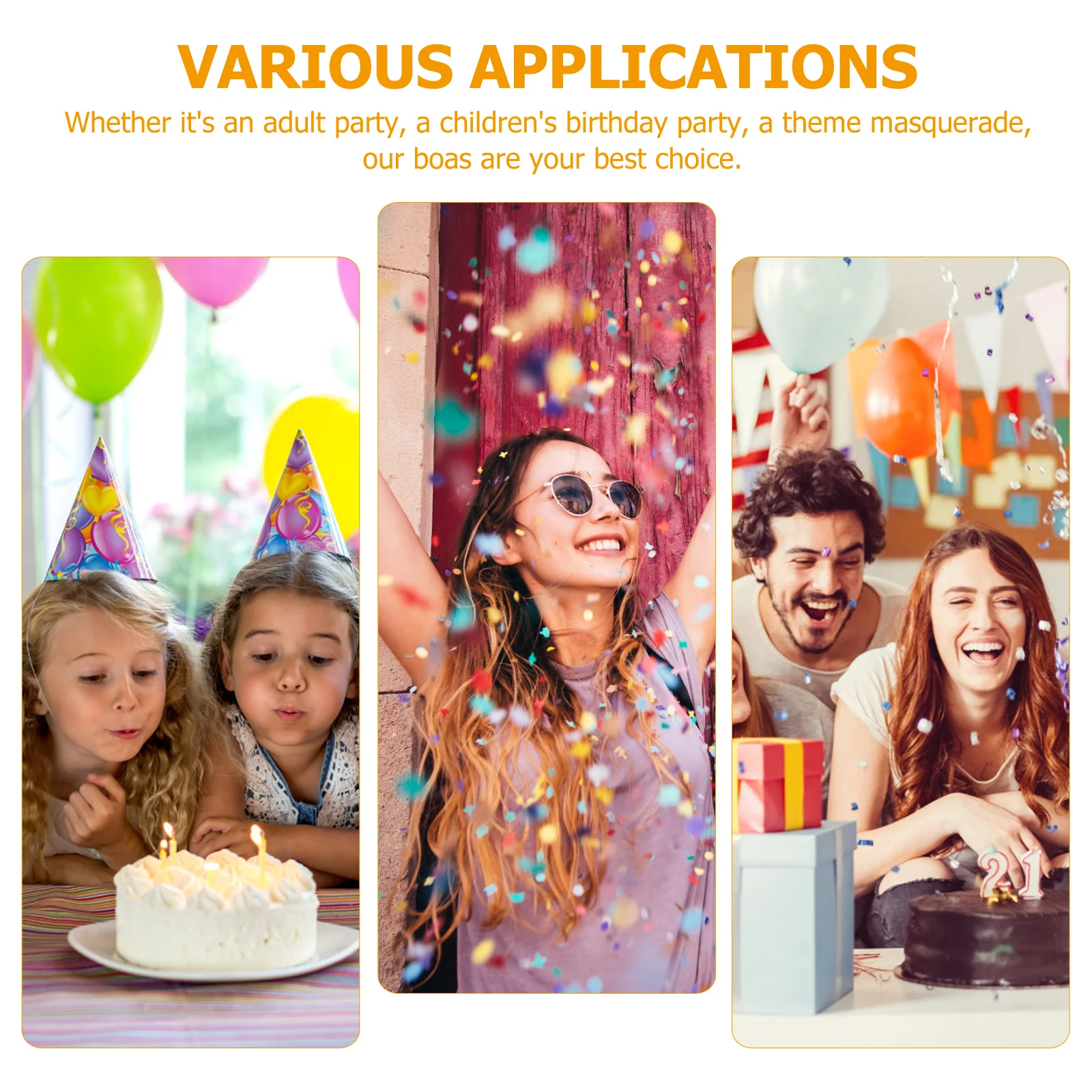 

2Pcs Turkey Strips Soft Lightweight Decorations Party Costume Accessories Wedding Masquerade Carnival Dress Up Trim