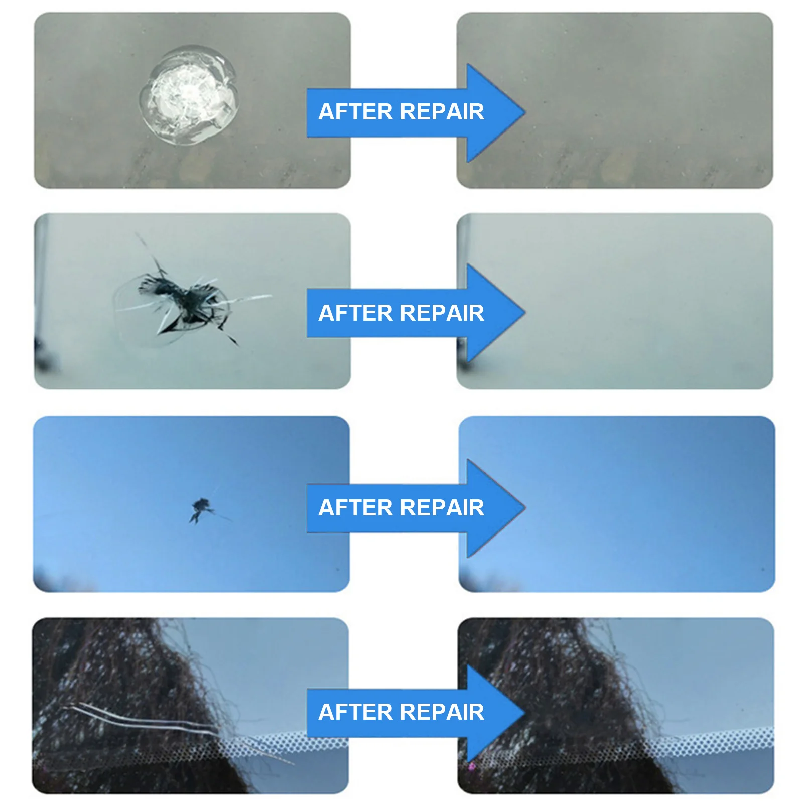 

1Set Car Windshield Repair Kit Glass Maintenance Tool Quick Application Avoid Replacement Scientific Design Economical Solution