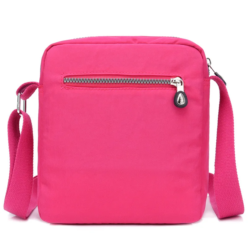 Borsa a tracolla da donna borsa estiva borsa Casual da esterno in Nylon impermeabile borsa a tracolla con cerniera in tinta unita borsa portamonete