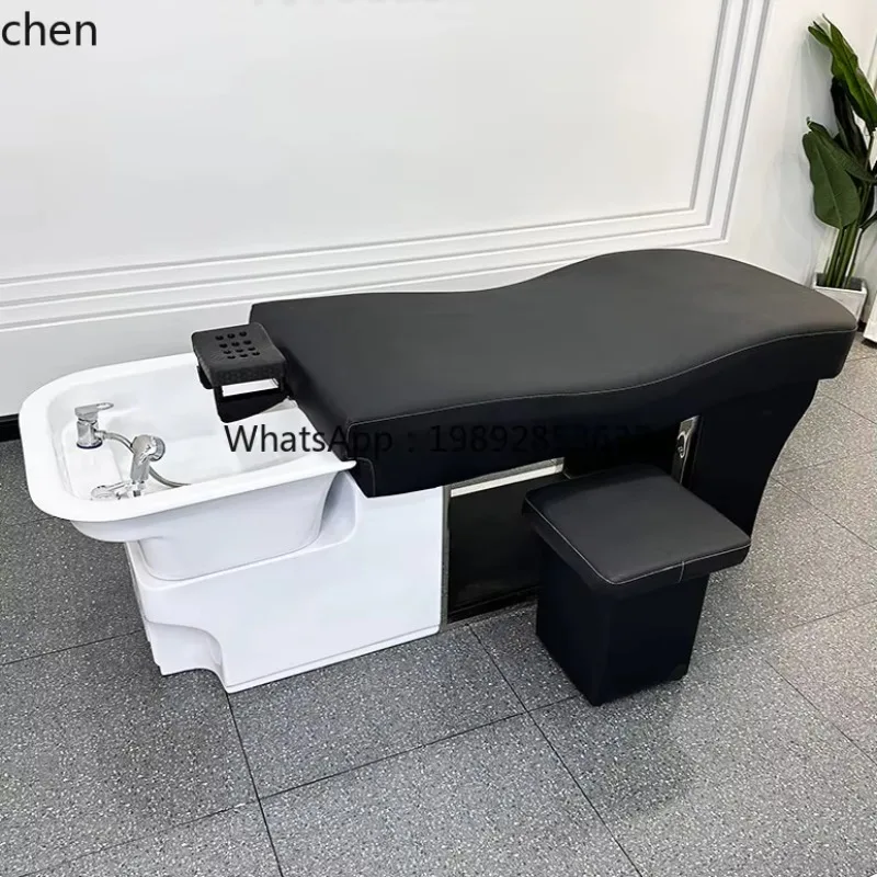 HXL ceramic basin shampoo bed barber shop special constant temperature water circulation fumigation beauty salon special