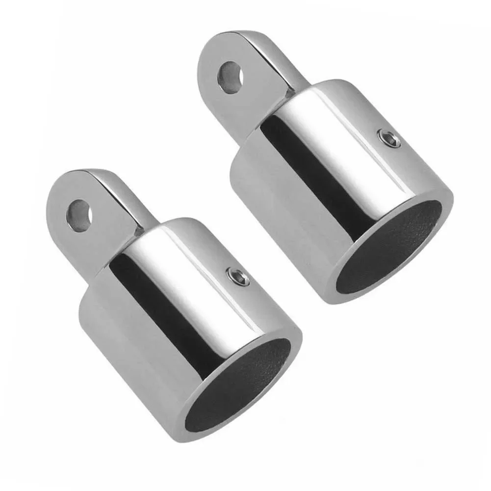 Marine Top Fitting Stainless Steel Top Cap Slide Sleeve Pipe Eye End Cap 22/25mm