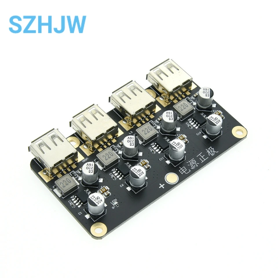 Fast Charge Step-down Module 12V24V To QC3.0 Fast Charge Dual USB Charging Board Supports Apple Huawei FCP