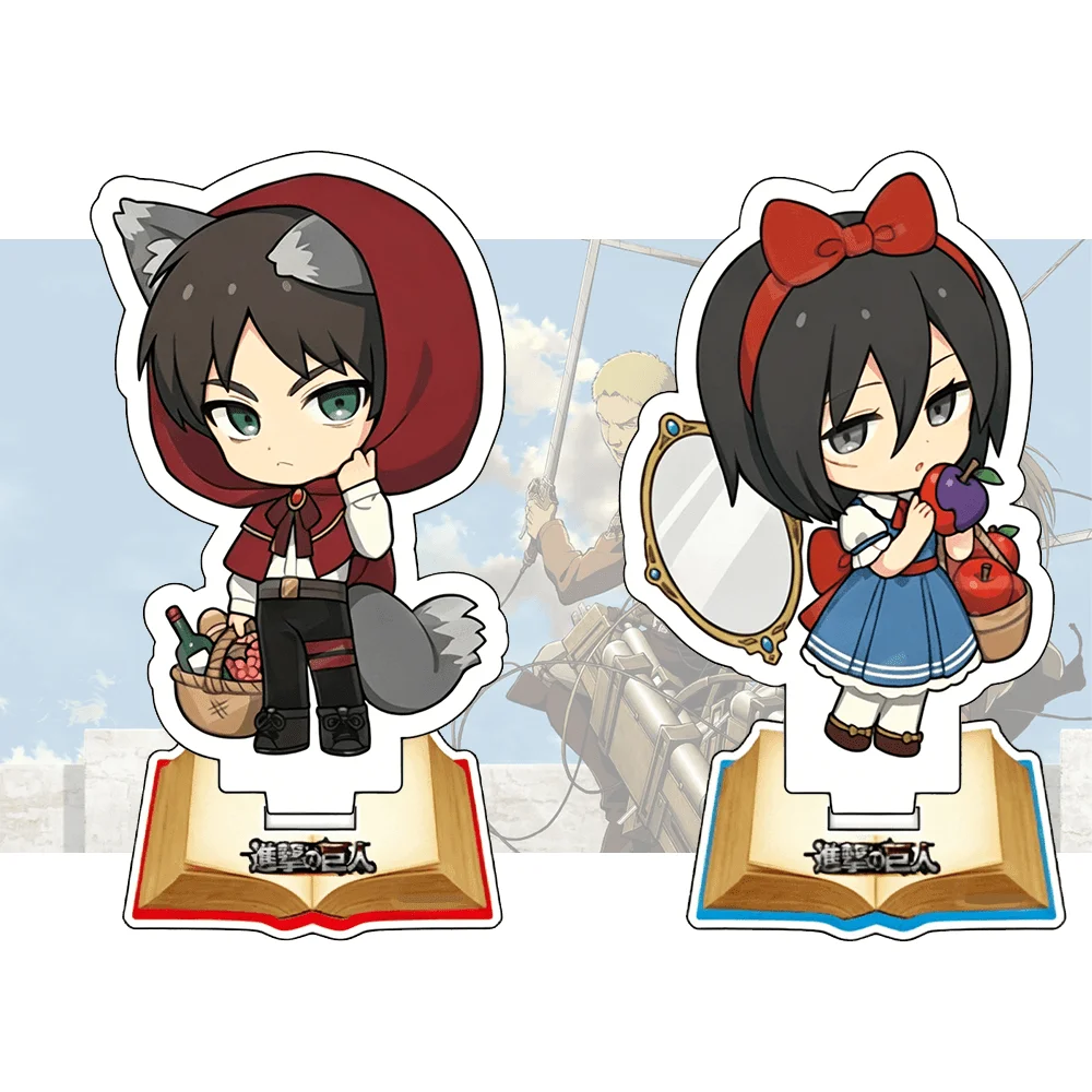 Attack on Titan Eren Yeager 10cm Acrylic Stand Keychain Kawaii Choice Mini Ornament Bag Charm Nice Birthday Gift For Anime Colle