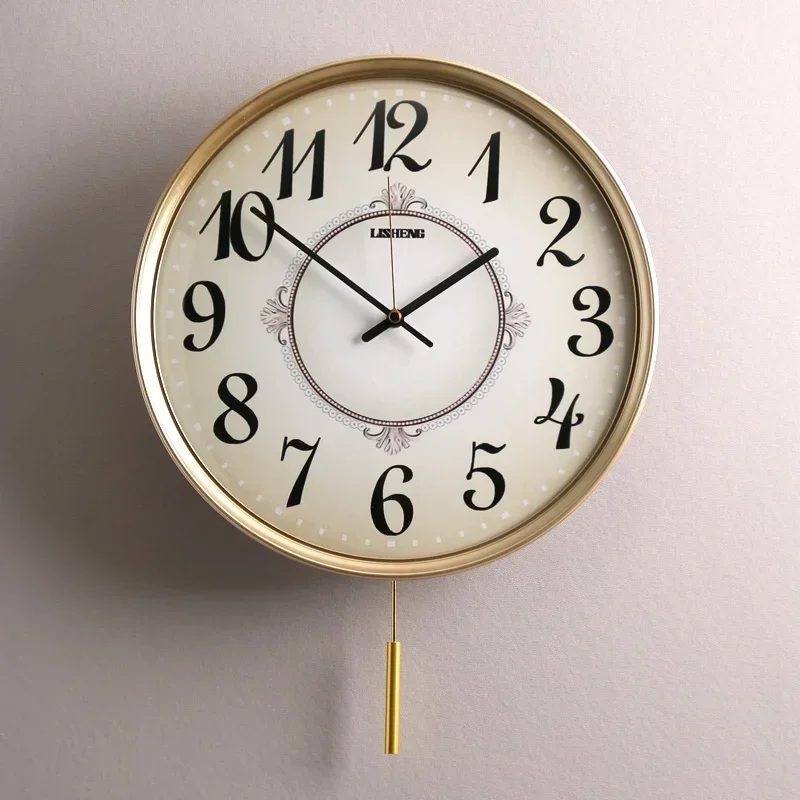 ساعة حائط شحن مجاني آلية تصميم زاوية القهوة الديكور الحرف الرقمية كبيرة ثلاثية الأبعاد غرفة الألعاب الأوروبية أثاث الرجعية