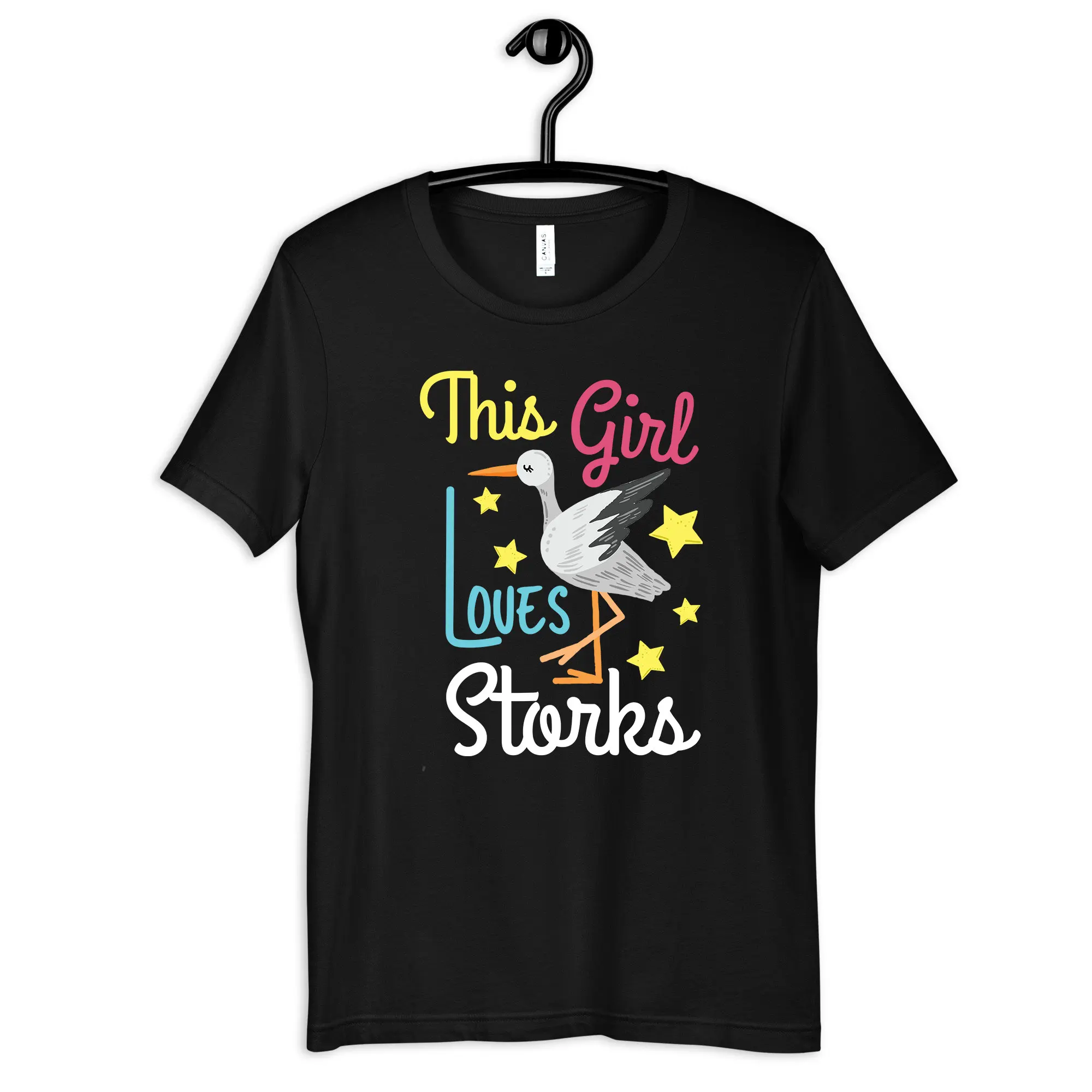 This Girl Loves Storks T Shirt Stork Kids Womens Long Sleeve SweaT