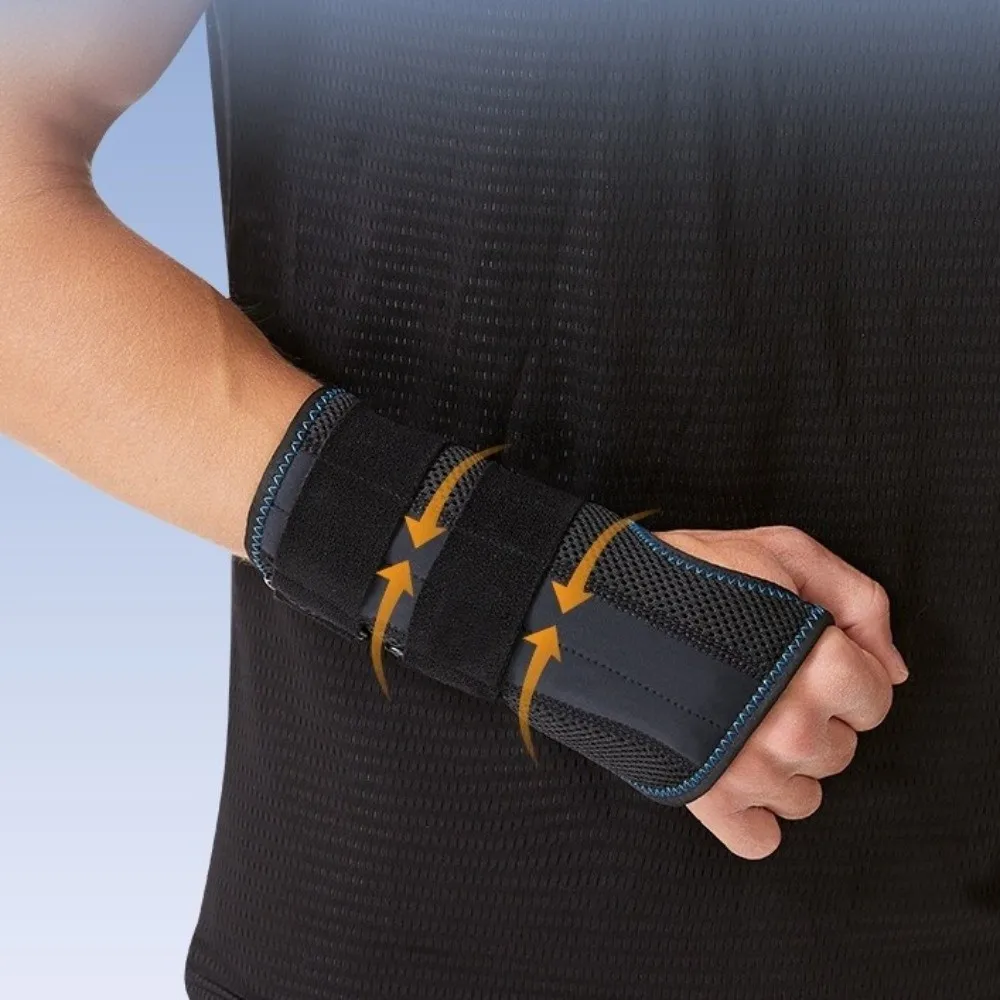 

Metal Splint Wrist Brace Compression Strap 3 Stays Hand Brace Pressure Winding Breathable Adjustable Splint Night Support