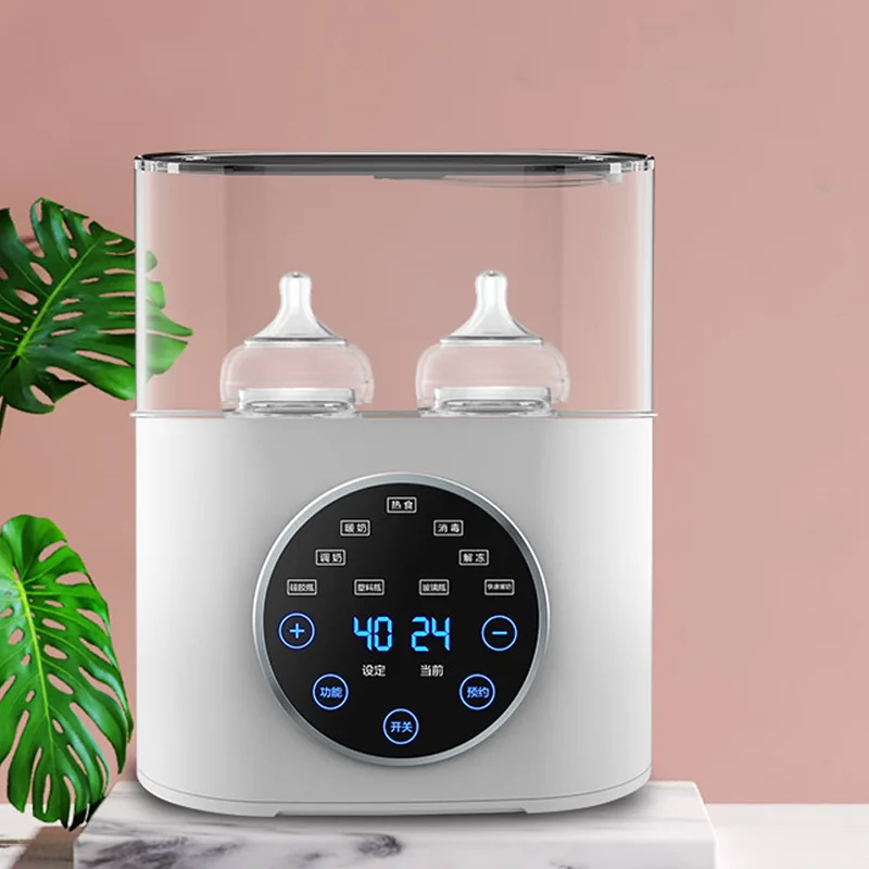 2-in-1 constante temperatuur slimme automatische isolatie desinfectie melkverwarmer babyflessenwarmer en sterilisator