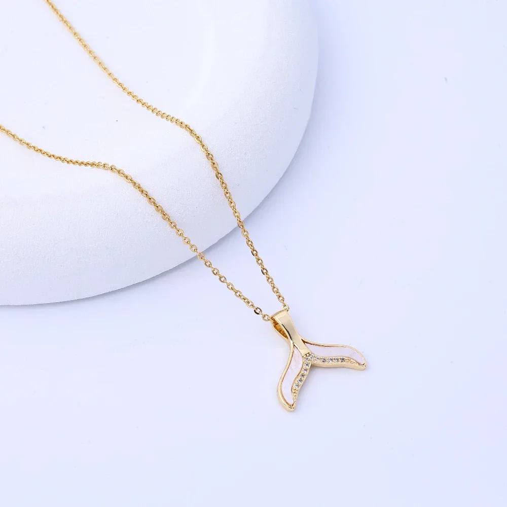 أحجار كريمة عصرية وملونة، أجنحة الملاك، قلادة من الفولاذ التيتانيوم، شخصية نسائية، متعددة الاستخدامات، فاخرة خفيفة، ياقة #2