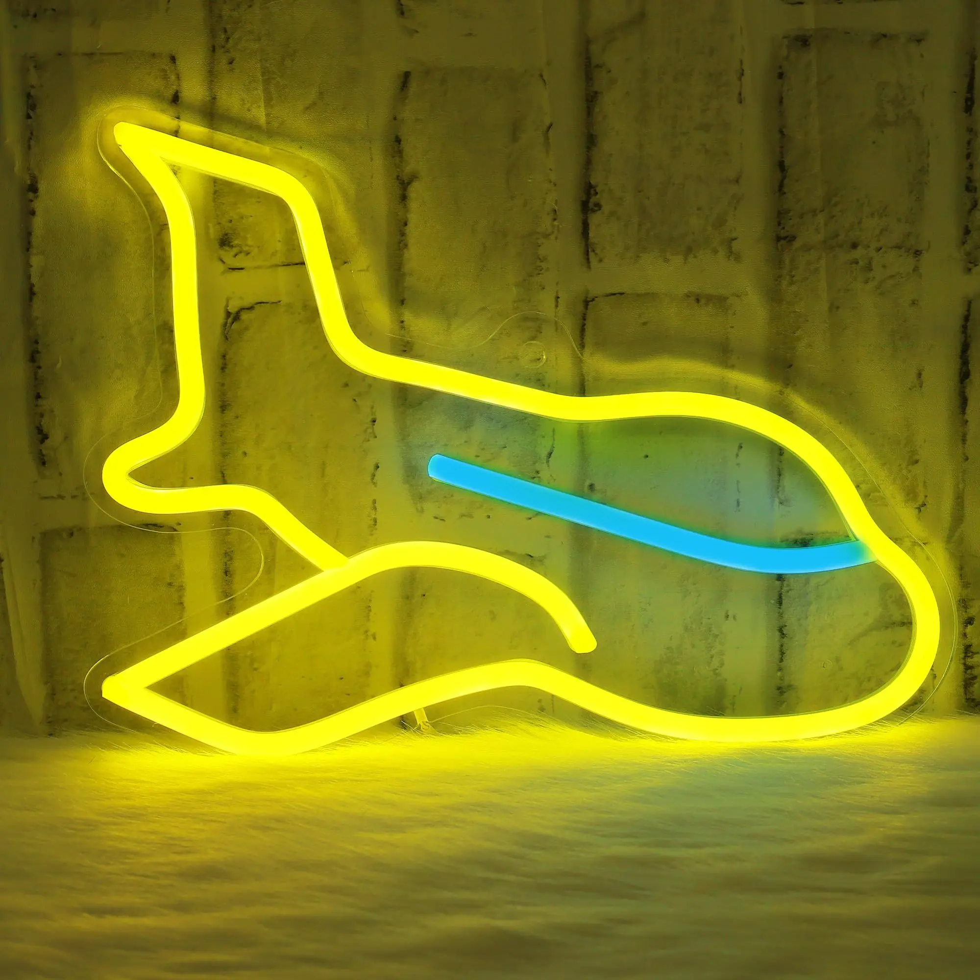 航空機のネオンライト、旅行愛好家に最適、航海をテーマにしたスペース、USB電源、調光可能なスイッチ