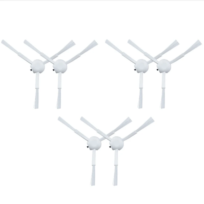 Varrendo e esfregando Robô, Peças Acessórios, Escova Lateral, Adequado para Xiaomi, B101CN, 6 Pcs