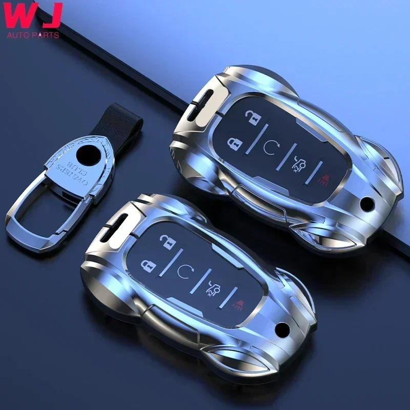 

Metal Car Remote Key Cover Case Holder Shell Fob For Chevrolet Chevy New Malibu Equinox Blazer Camaro Seeker Trax Accessories