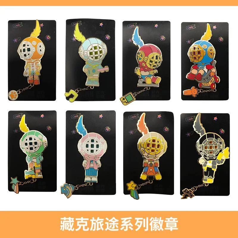 

Authentic SANROAD Travel Series Metal Biji Badge Collectible Trendy Toy Blind Box Gift