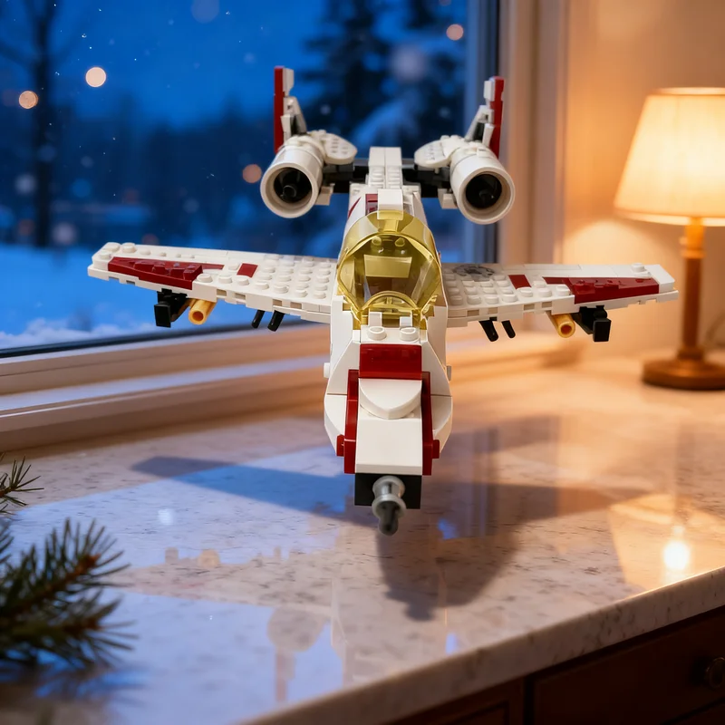 362pcs MOC Icons A-10 Thunderbolt - Alternate Build Model Building Blocks Christmas Gift Birthday Collection Assemble Creative