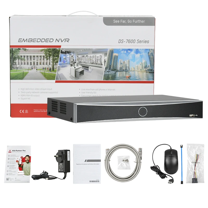 Hikvision 16CH 4K AcuSense NVR Face Recognition Motion Detection 2.0 H.265+ 160Mbps Bandwidth Non-PoE Up to 16TB DS-7616NXI-K1