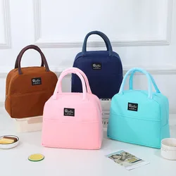 Borsa termica per il pranzo con isolamento in foglio di alluminio per le donne bambini Picnic portatile lavoro cibo Bento Box Tote borse termiche borse a marsupio