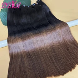 16A Bone Straight Super Double Drawn Raw Vietnamese Human Hair Bundles 1BT4 Ombre 100% Unprocessed Virgin Hair Extensions