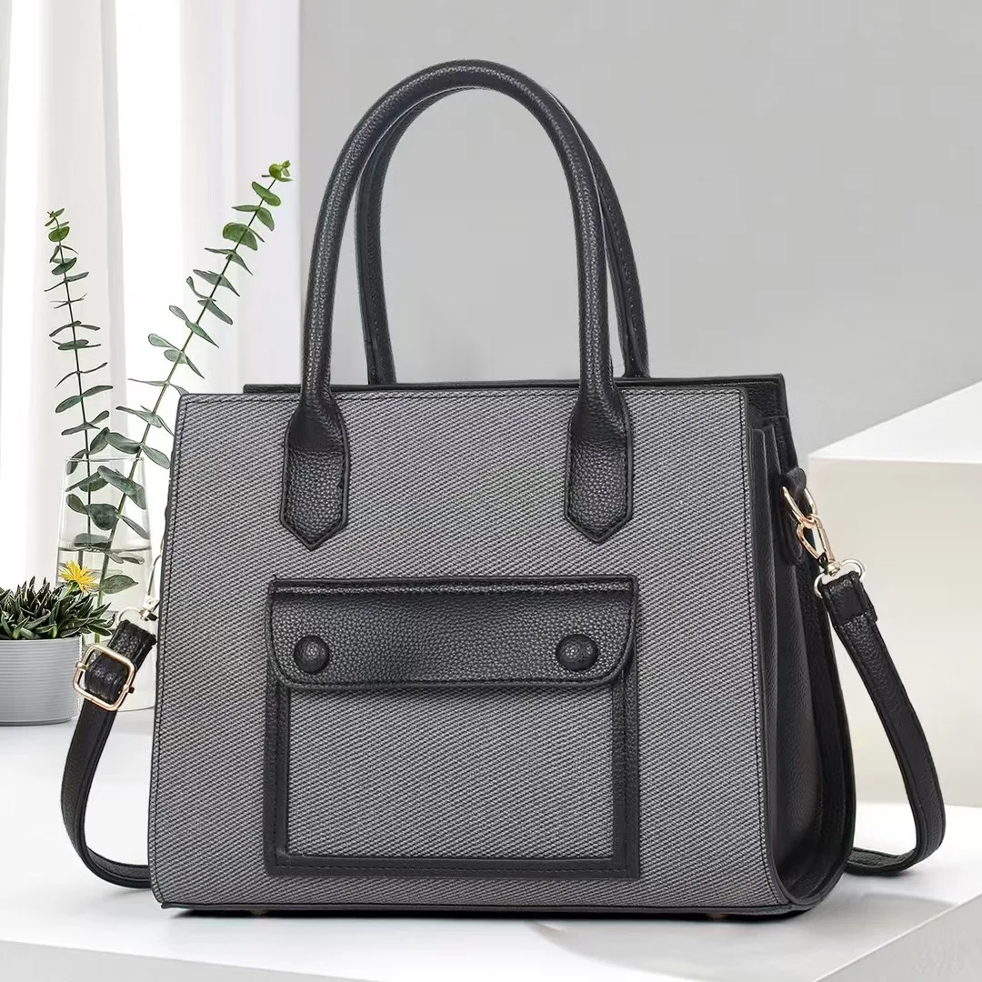 Women's Tote Bag, Laptop Tablet Storage Bag, Large Capacity Female Top-handle Bags Carrying Briefcase PU Leather Shoulder Bag