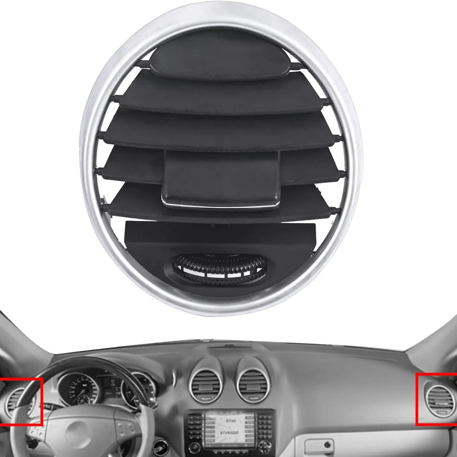 

A/C Air Vent Grill Outlet OEM A1648301954 1648301954 For Mercedes Benz GL Class X164 ML Class W164 2005-2012 Plastic Replacement