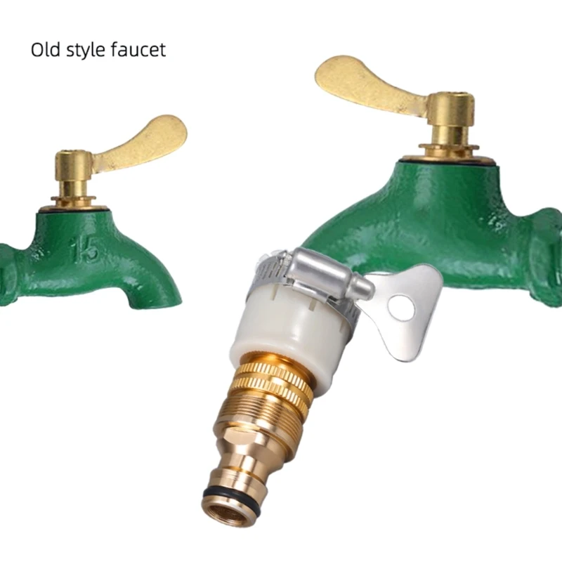 

Hose Tap Connector 3 in 1 Faucet Adapter for Kitchen Outdoor Garden Threaded Tap Dropshipping