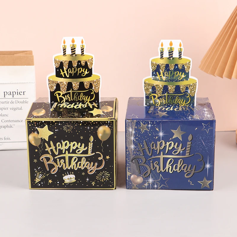 Birthday Money Box For Cash With Pull Out Happy Birthday Day Card Money Gift Box Birthday Atmosphere Decoration Prop Drawout Box