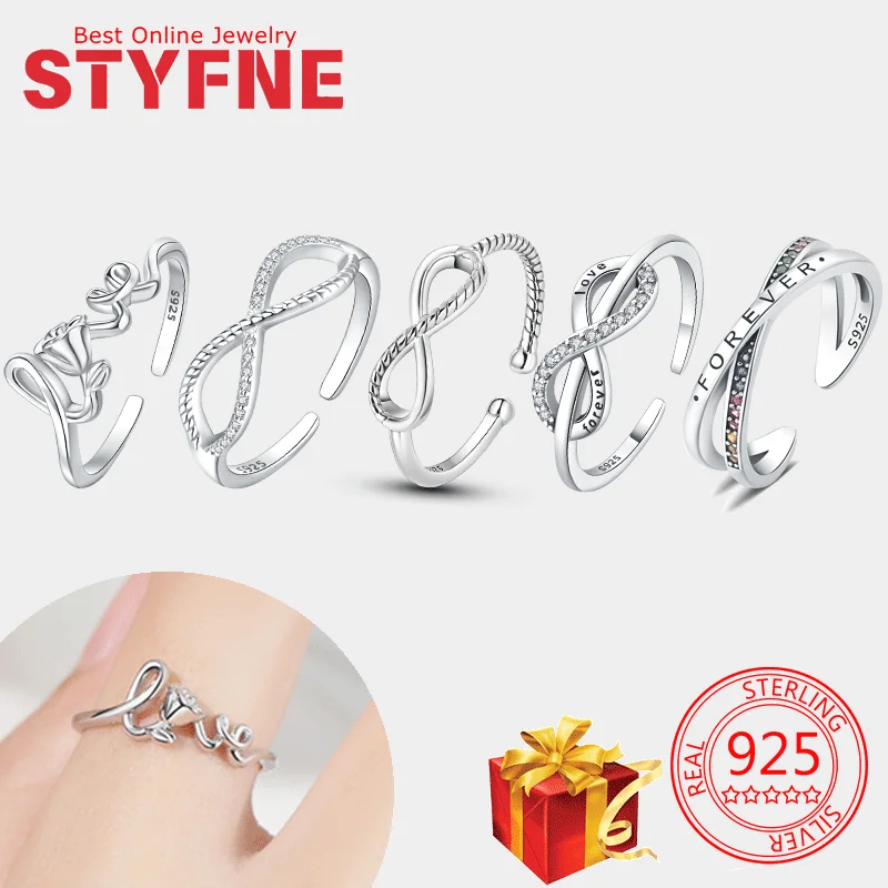 

Woman Rings Cubic Zirconia Infinite Love Forever for Women Fashion Ring Gift DIY Fine Jewelry