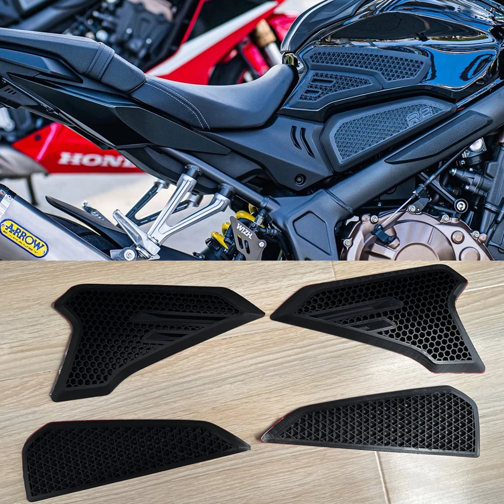 for Honda CBR650R CB650R Tank Pad Protector Knee Fuel Side Sticker Adhesive 3D CB 650 R 2019-2022 2023 CBR 650R Accessories Moto