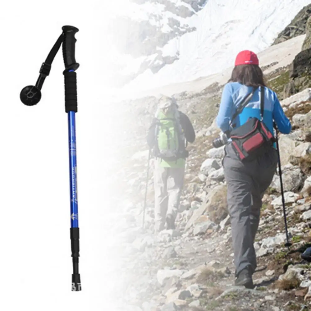 Alpenstock Convenient Pressure Resistance Ergonomic Design Multi-Function Self-Defense Stick for Mountaineering