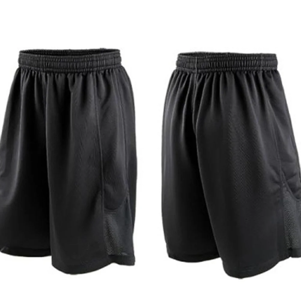 

Men Professional Sports Shorts Running Quick-Drying Breathable Fitness Exercise Black Size Xl Youthful Stretch Leg Lines