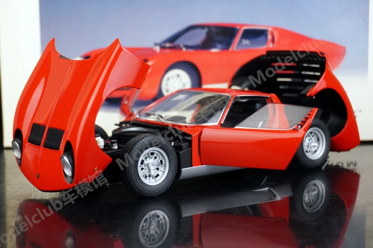 

Autoart 1:18 Miura SV Red Simulation Limited Edition All Open Alloy Metal Static Car Model Toy Gift