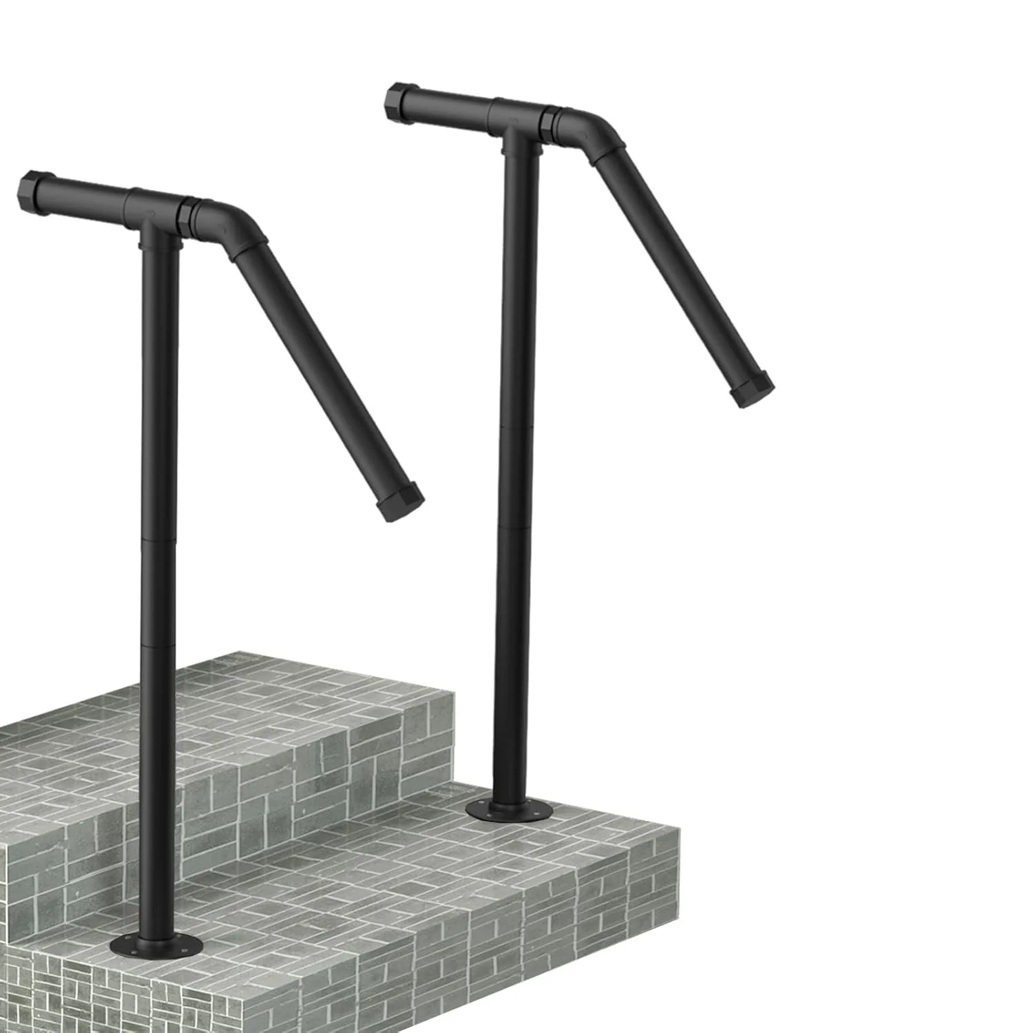 

(На заказ) Простые перила для лестниц от пола до потолка для вилл и лофтов, подходят для 1-2 ступенчатых дверных проемов