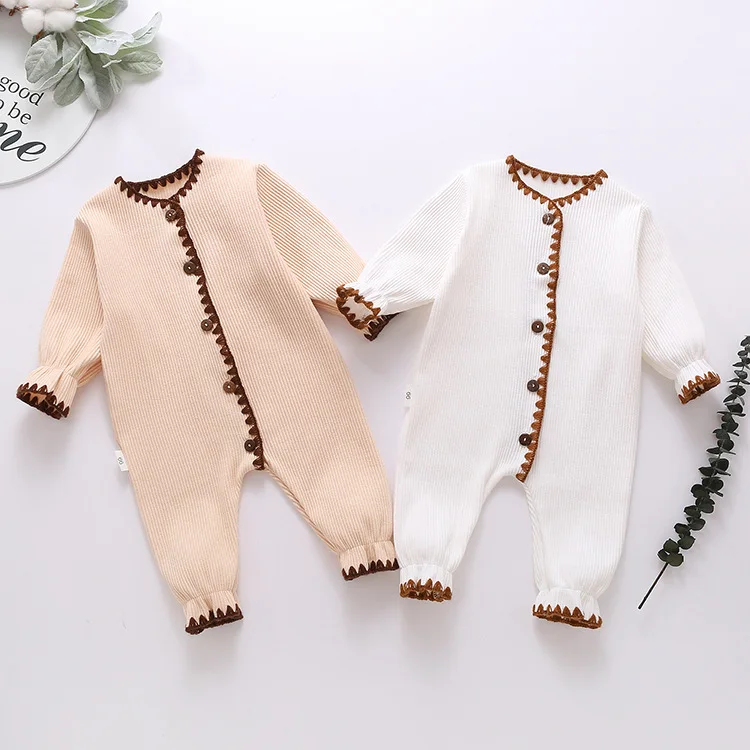 

Осенне-зимняя детская одежда для новорожденных, костюмы для ползания, детские цельные костюмы, нижние покрытия из чистого хлопка с длинными рукавами