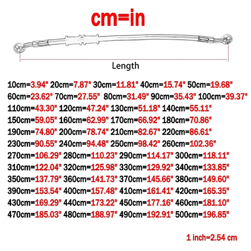 8mm dorato universale 10CM ~ 500CM moto freno frizione tubo olio tubo di linea tubo intrecciato in acciaio inossidabile rinforzato idraulico