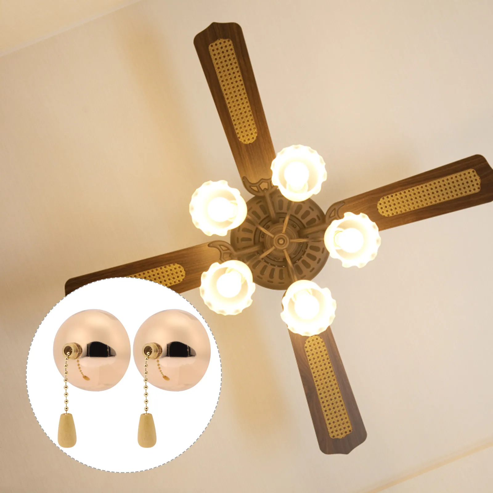 

2 шт. прочных железных цепочек-подвесок для потолочных светильников, люстр и вентиляторов, легко устанавливаемые, не выцветающие, изысканные