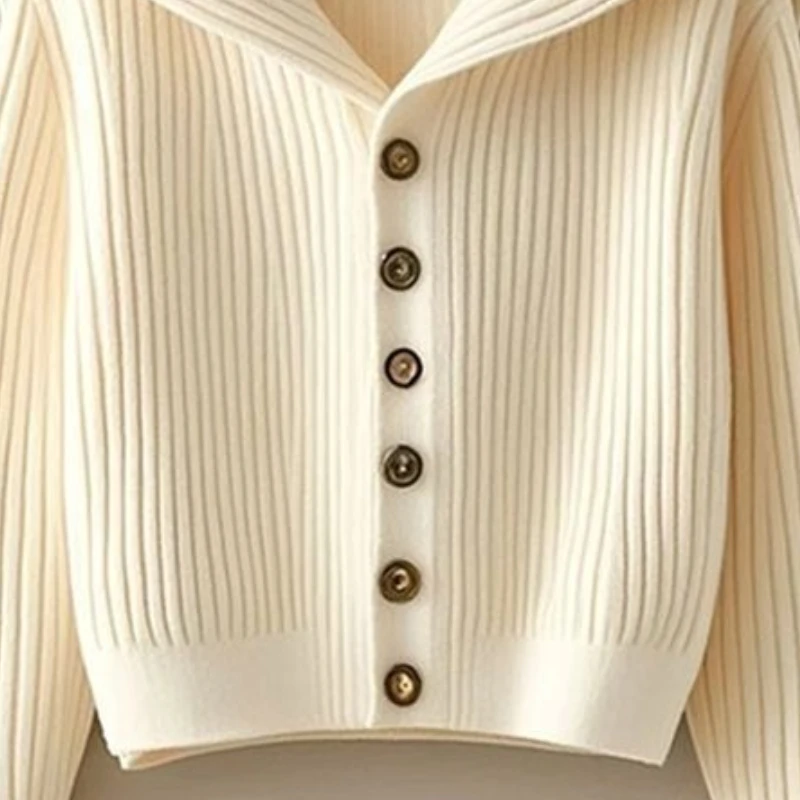 Dames Fee Herfst Winter Vest Gebreid Retro Dun Vrije tijd Los Modeontwerp Premium Zacht Comfortabel Veelzijdig Slank Nieuw