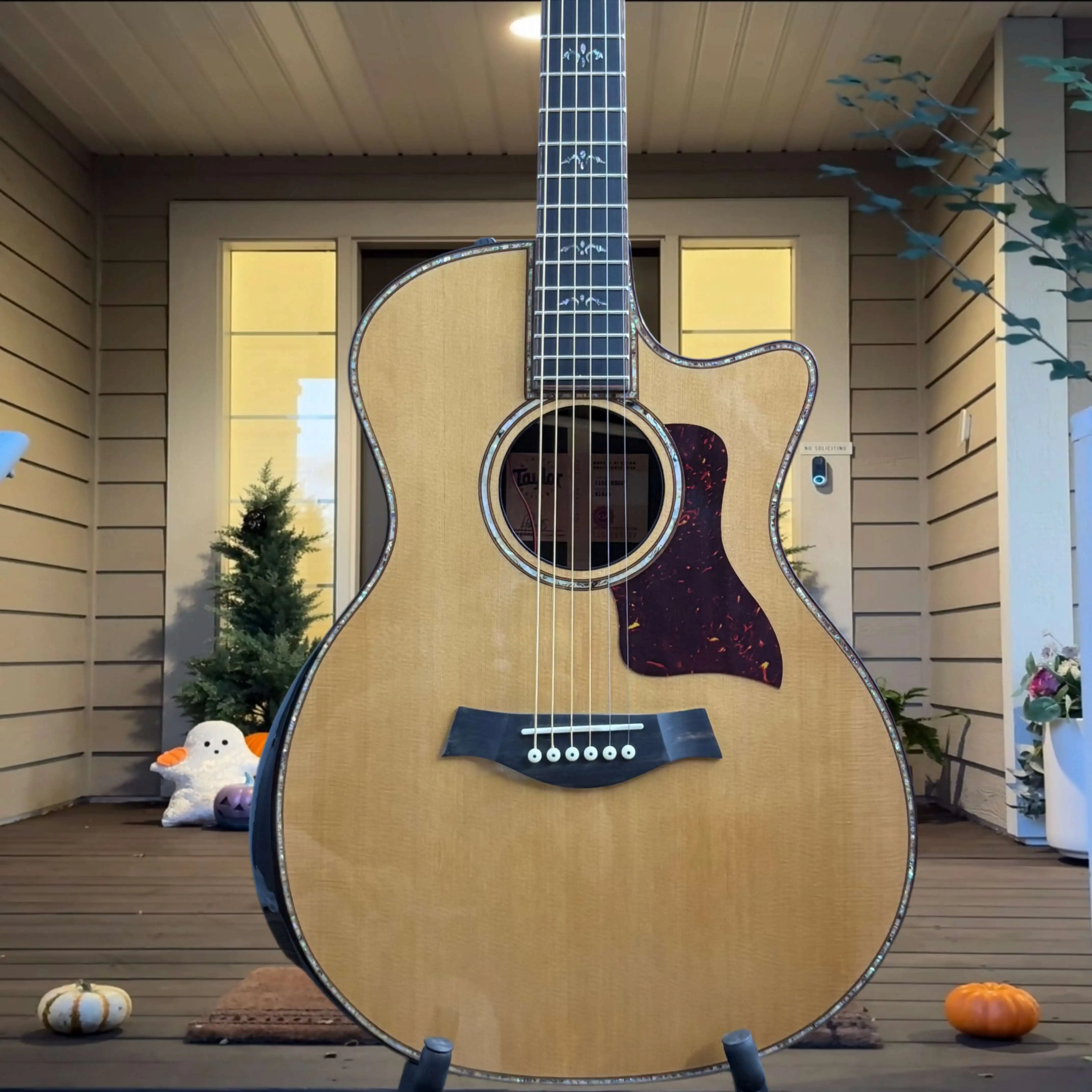 914 Acoustic Guitar Natural Cedar Top Rosewood Back Sides Bright Treble Balanced Tone Cutaway Stage Live Fingerstyle Pro Players