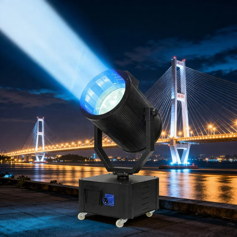 Sky Search Light Outdoor Waterproof 1KW 3KW 7KW Xenon Long Distance Beam Searchlight for Hotel Building Stage Super Cannon Beam
