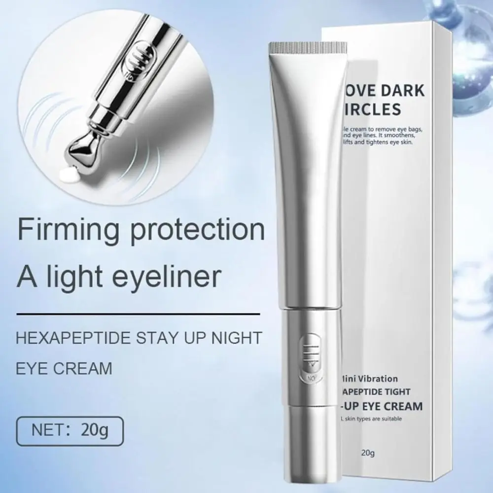 Crème de massage électronique pour les yeux, lisse les ridules et les poches, élimination des déformations, multi-peptides