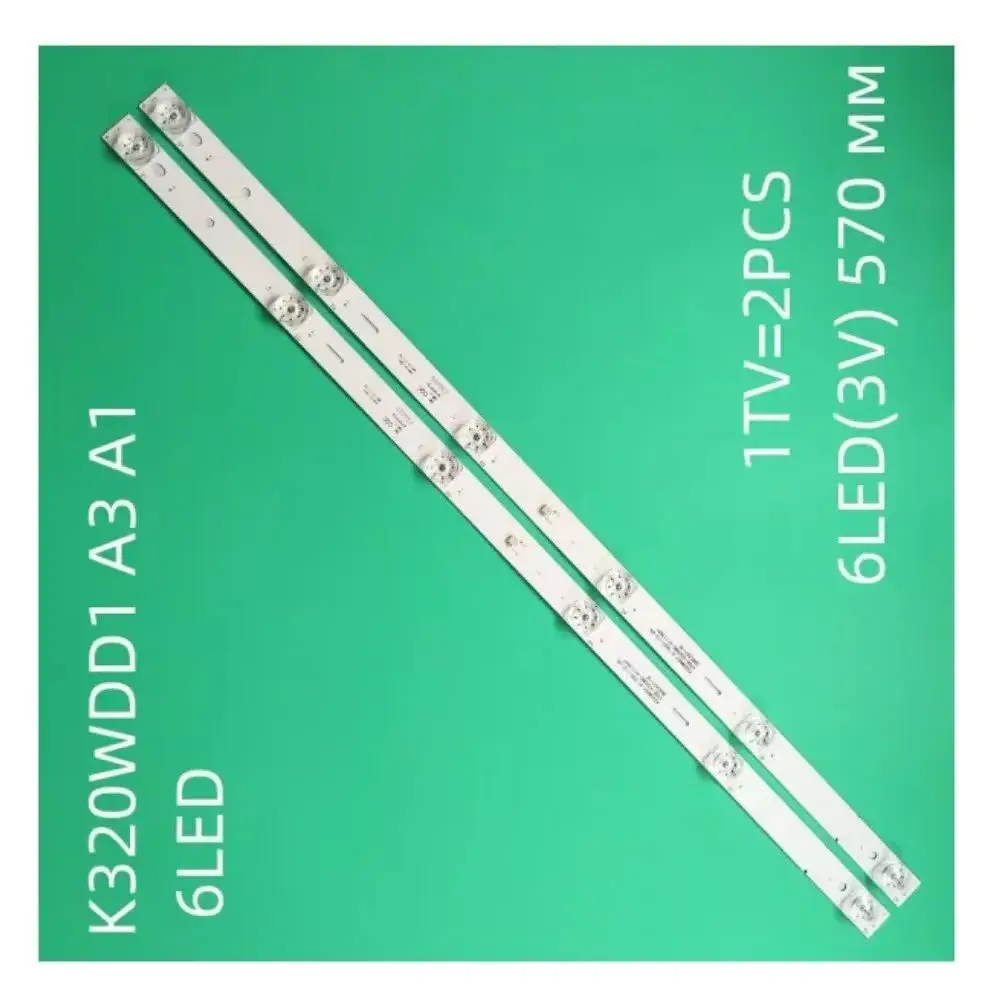 FOR 32M308060 32PHF5664T3　4708-K320WD-A3113N11 K320WDD1 57CM 　6LED　100%NEW LED backlight strip