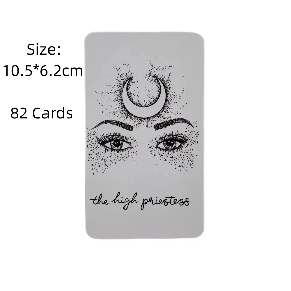 The Wandering Moon Tarot Decks 78 Card Tarot Deck High Quality Divination Board Games Party Entertainment Games Occult Card Game
